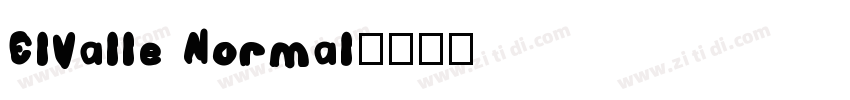 ElValle Normal字体转换